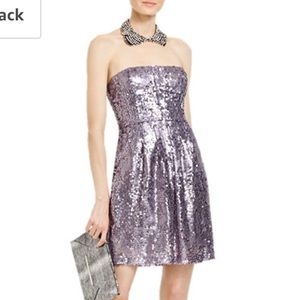 BCBGMAXAZRIA Carole Sequin Dress - Lilac